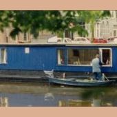 Als woonboot in Amsterdam, 1987