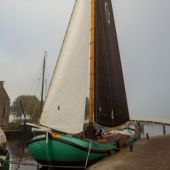 In Gaastmeer ligt de trotse 'Dageraad' nu te pronken als wedstrijdschip in de IFKS, 2016