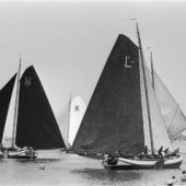 Liean Wim de Roos - De Lemsters in het laatste jaar op een wit schip, 1977