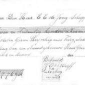 Betalingsbewijs voor de 'Emanuël' door dhr. E.E. de Jong te Sneek in 1931